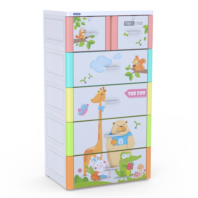 Thiết kế ấn tượng của chiếc tủ nhựa Duy Tân Tabi L 5 tầng