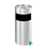 THUNG RAC INOX TRON CO GAT TAN THUOC LA A35 A