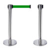Cột chắn Inox trắng dây xanh lá cây 2m 5 HTIC2 X 1