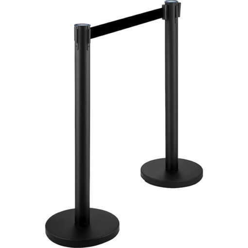 Cột chắn sơn đen dây đen 2m 2 HTSC2 B2 2