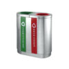 Thùng rác inox 2 ngăn 5 TRI2N 2M 1