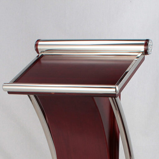 buc phat bieu su kien bang go vien inox 2