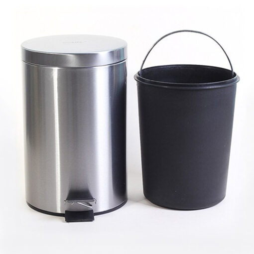 thung rac inox dap chan 30l 2