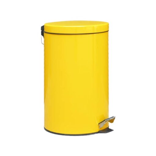 thung rac son vang dap chan tron 12l 8
