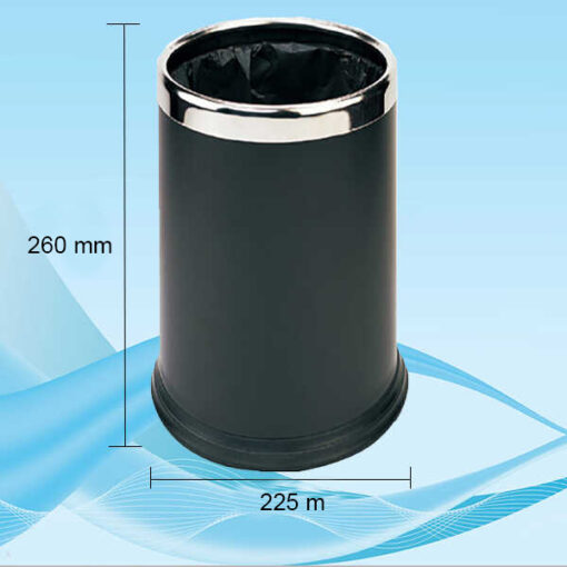 thung rac thep phun son vanh inox 4 3
