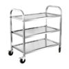 Sale 30% Xe đẩy thức ăn 3 tầng inox cao cấp phục vụ nhà hàng 7 xe day inox 3 tang 5