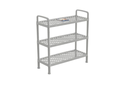 Kệ Dép Lưới 1483/3 Tầng 2 ke dep luoi 1483 3 tang xamnhat 1